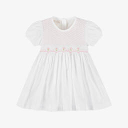 Kissy Kissy-Платье с цветочным узором для девочек белое | Childrensalon Outlet