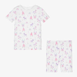 Kissy Kissy-Girls White Stay Magical Short Pyjamas | Childrensalon Outlet