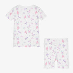Kissy Kissy-Girls White Stay Magical Short Pyjamas | Childrensalon Outlet