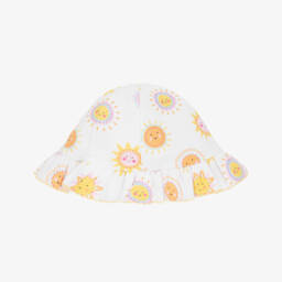 Kissy Kissy-Girls White Sunny Delight Hat | Childrensalon Outlet