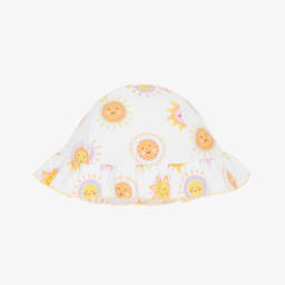 Kissy Kissy-Girls White Sunny Delight Hat | Childrensalon Outlet