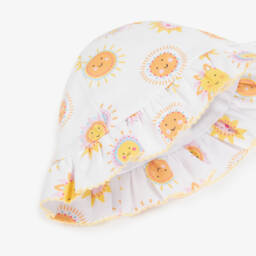 Kissy Kissy-Girls White Sunny Delight Hat | Childrensalon Outlet
