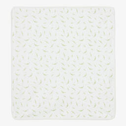 Kissy Kissy-Green Peas Pima Cotton Blanket (72cm) | Childrensalon Outlet