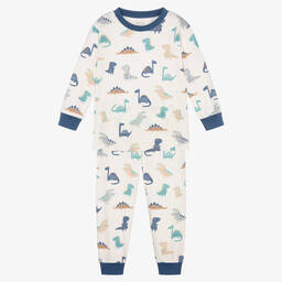 Kissy Kissy-Кремовая пижама из хлопка пима с динозаврами | Childrensalon Outlet