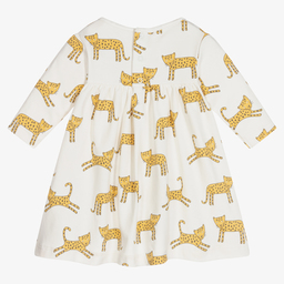 Kissy Kissy-Ivory Pima Cotton Leopard Dress | Childrensalon Outlet