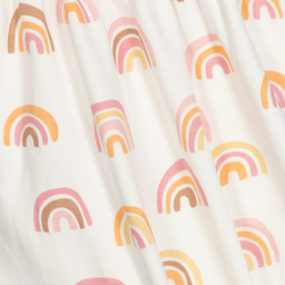 Kissy Kissy-Ivory Pima Cotton Rainbow Dress | Childrensalon Outlet