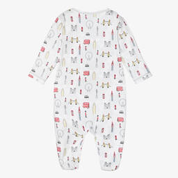 Kissy Kissy-Ivory Town Pima Cotton Babygrow | Childrensalon Outlet