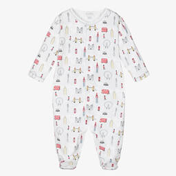 Kissy Kissy-Ivory Town Pima Cotton Babygrow | Childrensalon Outlet