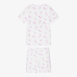 Kissy Kissy-بيجاما قطن بيما لون أبيض للبنات | Childrensalon Outlet