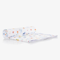 Kissy Kissy-Ocean Cotton Blanket (74cm) | Childrensalon Outlet