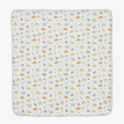 Kissy Kissy-Pima Cotton Dino Frontier Blanket (71cm) | Childrensalon Outlet