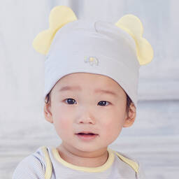 Kissy Kissy-Шапка из хлопка пима со слоненком | Childrensalon Outlet