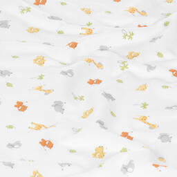 Kissy Kissy-Pima Cotton Jungle Tumble Blanket (73cm) | Childrensalon Outlet