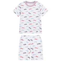 Kissy Kissy-Pima Cotton Racecar Pyjamas  | Childrensalon Outlet