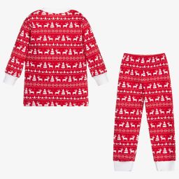 كيسي كيسي-بيجاما قطن بيما لون أحمر | Childrensalon Outlet