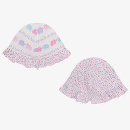 Kissy Kissy-Pima Cotton Reversible Hat | Childrensalon Outlet