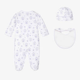 Kissy Kissy-Комплект с комбинезоном из хлопка пима с розовыми бутонами | Childrensalon Outlet