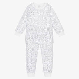 كيسي كيسي-بيجاما قطن بيما لون أبيض للبنات | Childrensalon Outlet