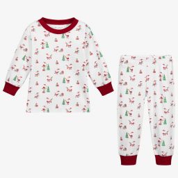 Kissy Kissy-Pima Cotton Santa Pyjamas | Childrensalon Outlet