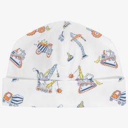 Kissy Kissy-Pima Cotton White Digger Hat | Childrensalon Outlet