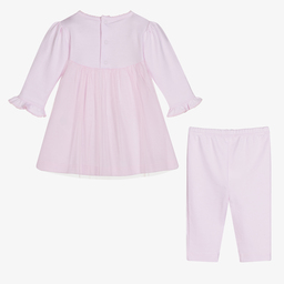 Kissy Kissy-Pink Pima Cotton Belle Dress Set | Childrensalon Outlet