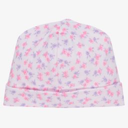 Kissy Kissy-Pink Pima Cotton Ditsy Hat | Childrensalon Outlet