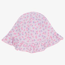 Kissy Kissy-Pink Pima Cotton Ditsy Sun Hat | Childrensalon Outlet