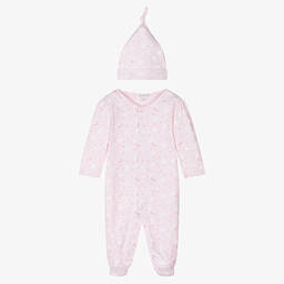 Kissy Kissy-طقم أفرول بيبي غرو قطن بيما لون زهري للمولودات | Childrensalon Outlet