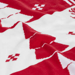 Kissy Kissy-Красное праздничное одеяло (96см) | Childrensalon Outlet