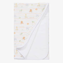 Kissy Kissy-Белое одеяло с принтом-алфавитом (74 см) | Childrensalon Outlet
