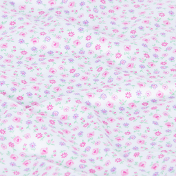 Kissy Kissy-Белое хлопковое одеяло в цветочек (73см) | Childrensalon Outlet