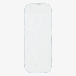 Kissy Kissy-White Cotton Dino Territory Burp Cloth (48cm) | Childrensalon Outlet