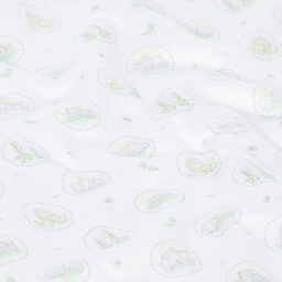 Kissy Kissy-White Cotton Kins Blanket (73cm) | Childrensalon Outlet