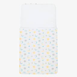 Kissy Kissy-White Cotton Moonlight Dreams Baby Nest (77cm) | Childrensalon Outlet