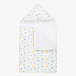 Kissy Kissy-White Cotton Moonlight Dreams Baby Nest (77cm) | Childrensalon Outlet
