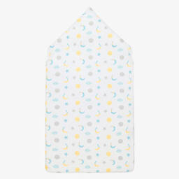 Kissy Kissy-White Cotton Moonlight Dreams Baby Nest (77cm) | Childrensalon Outlet