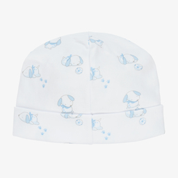 Kissy Kissy-قبعة قطن بيما جيرسي لون أبيض للمواليد | Childrensalon Outlet