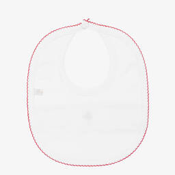 Kissy Kissy-Белый новогодний слюнявчик из хлопка пима | Childrensalon Outlet