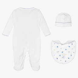 Kissy Kissy-White Hanukkah Babygrow Set | Childrensalon Outlet