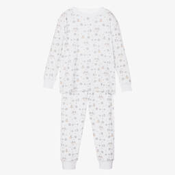 Kissy Kissy-White Hedgehog Cotton Pyjamas | Childrensalon Outlet