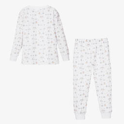 Kissy Kissy-White Hedgehog Cotton Pyjamas | Childrensalon Outlet