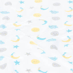 Kissy Kissy-Белое одеяло с принтом Moonlight Dreams (74см) | Childrensalon Outlet