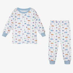 Kissy Kissy-Белая пижама из хлопка пима с городским принтом | Childrensalon Outlet