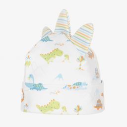 Kissy Kissy-White Pima Cotton Digs Hat | Childrensalon Outlet