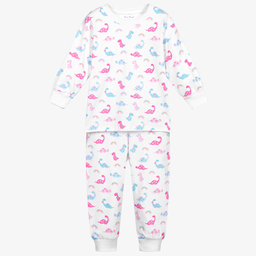 Kissy Kissy-White Pima Cotton Dina Pyjamas | Childrensalon Outlet