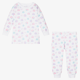 Kissy Kissy-White Pima Cotton Fiesta Pyjamas | Childrensalon Outlet