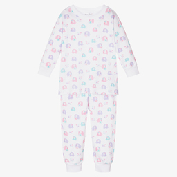 Kissy Kissy-White Pima Cotton Fiesta Pyjamas | Childrensalon Outlet