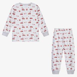 Kissy Kissy-White Pima Cotton Fire Pyjamas | Childrensalon Outlet