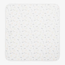 Kissy Kissy-بطانية قطن بيما لون أبيض للأطفال (73 سم) | Childrensalon Outlet