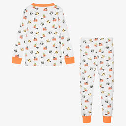 Kissy Kissy-White Pima Cotton Hello Hallo Pyjamas | Childrensalon Outlet